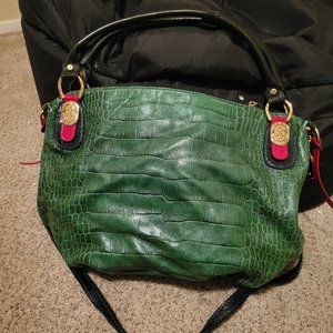 Marino orlandi green leather handbags